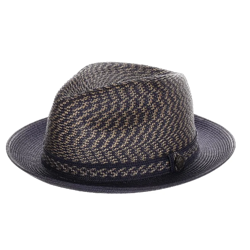 Trendy fedora hats for women with wide brims for bold statements -Steven Land Jacob Snap Brim Polybraid Fedora