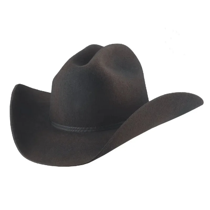 Cowboy hats for women with embroidered motifs and gemstone bands for a stylish look -Bullhide Montana Ranch - (4X) Wool Felt Cowboy Hat