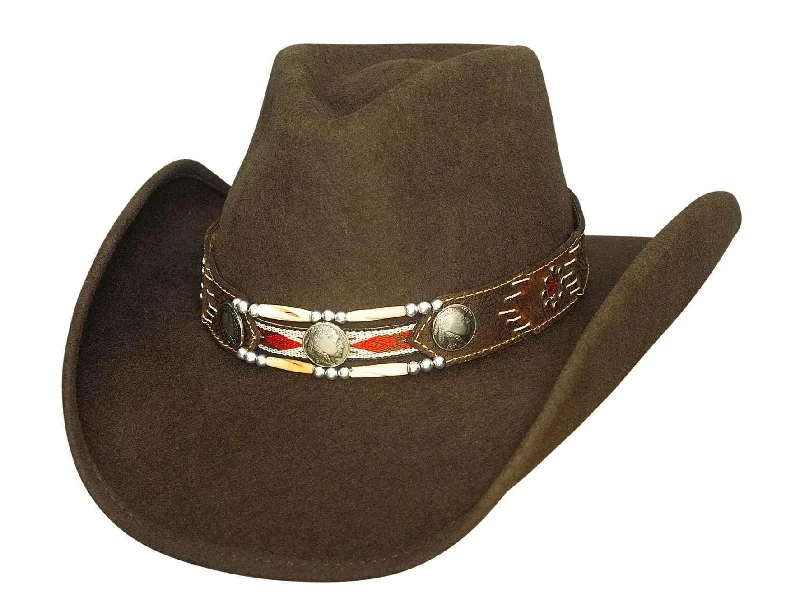 Cowboy hats for men with leather straps for added ruggedness and style -Bullhide Get Along - Wool Felt Cowboy Hat