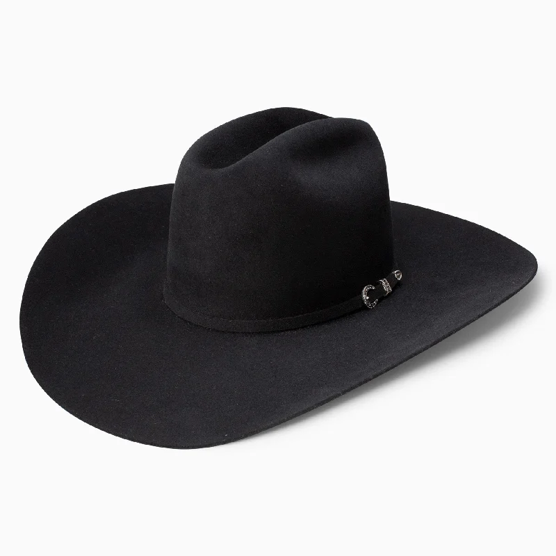 Elegant felt hat with velvet ribbon accent -30X Rough N Ready 5" Brim Cowboy Hat