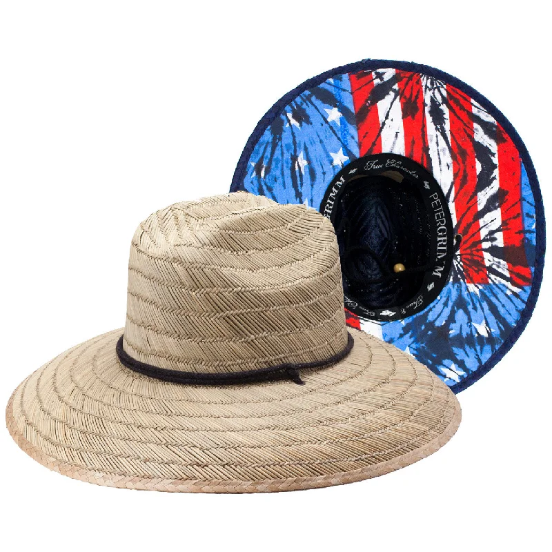 Eco-friendly straw hat for women with sustainable design and natural fibers -Peter Grimm - Feliz Straw Lifeguard Hat