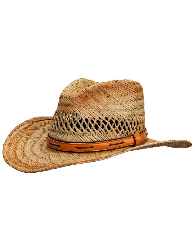 Personalized straw hat for men with custom logo or engraving for a unique gift -Chesapeake Straw Hat