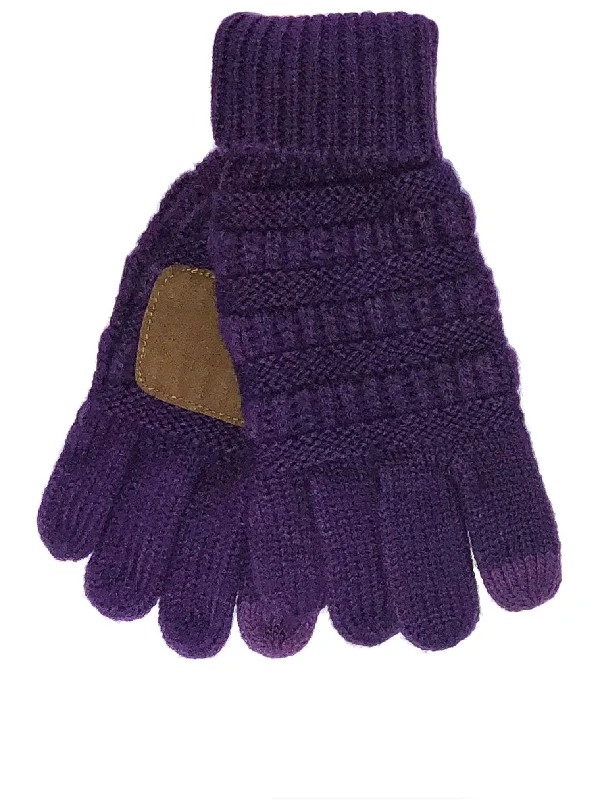 Bright red cap for standout team spirit -G-20-KIDS DARK PURPLE GLOVES