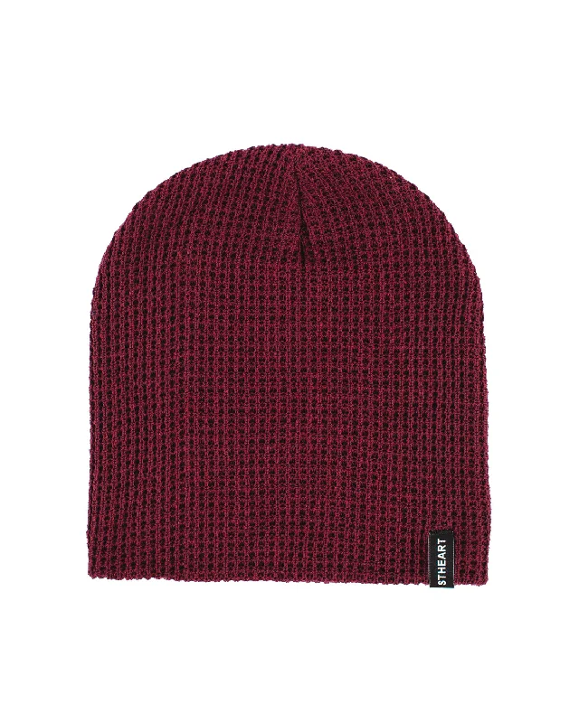 Adjustable dad cap for easy size tweaks -Framework Slouch Beanie | Burgundy