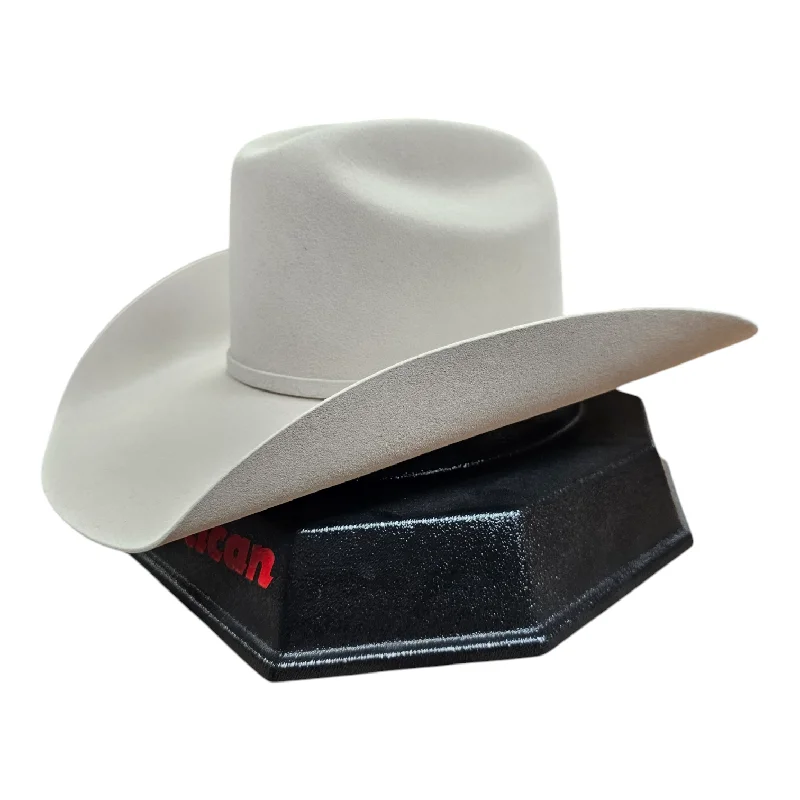 Affordable black felt hat for daily wear -American Hat Co. - 10X Silver Belly Felt Cowboy Hat - 4 1/4" Brim