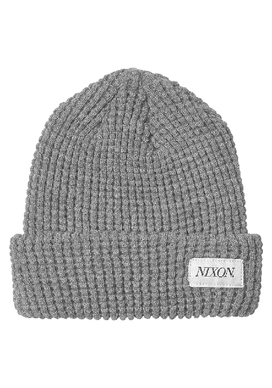 Classic navy cap for timeless wardrobe staple -Wintour Beanie - Heather Gray