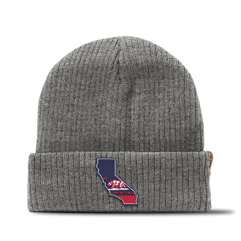 Soft cap for sensitive scalp comfort -California Patriot Series Essential Beanie