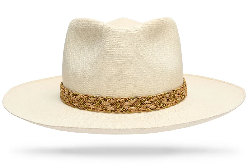 Adjustable straw fedora hat for men with versatile design for all occasions -Montecristi Montego