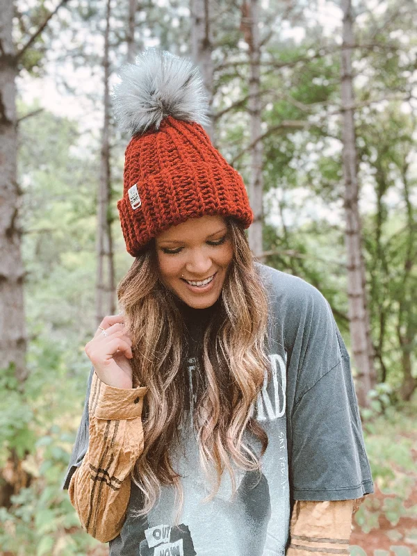 Bright red cap for standout team spirit -Chunky Dreamer Beanie | Rust