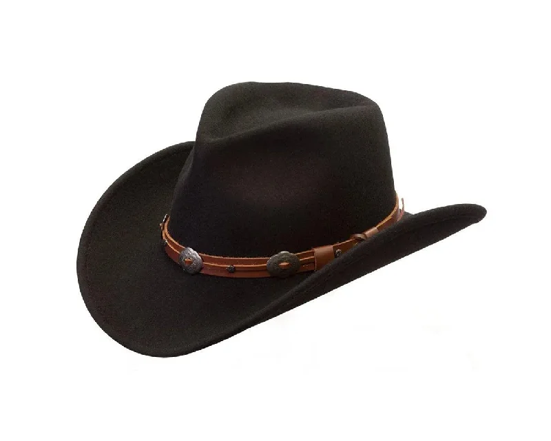 Comfortable cowboy hats for women with adjustable bands for a perfect fit -Silverado Henley - Shapeable Soft Wool Felt Outback Hat