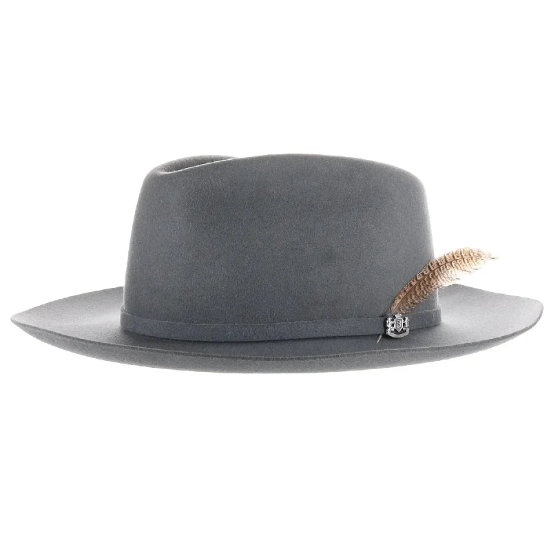 Vintage-inspired fedora hats for women with retro patterns and simple, stylish details -Biltmore Traveler Merino Wool Felt Fedora