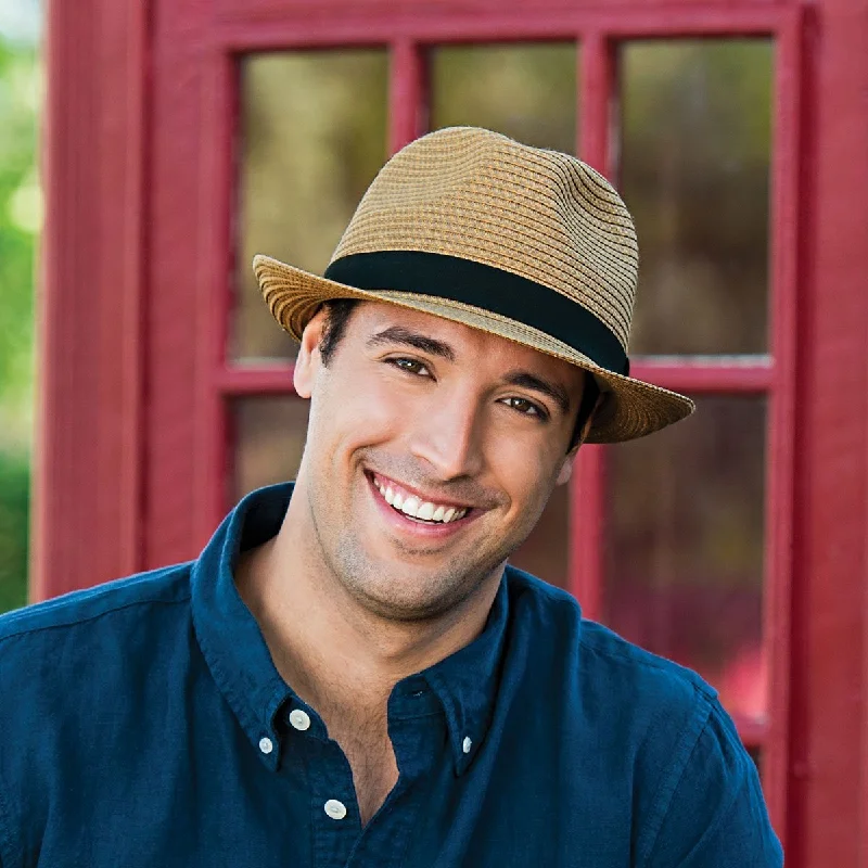 Unique fedora hats for men with patterned bands for a touch of personality -Justin