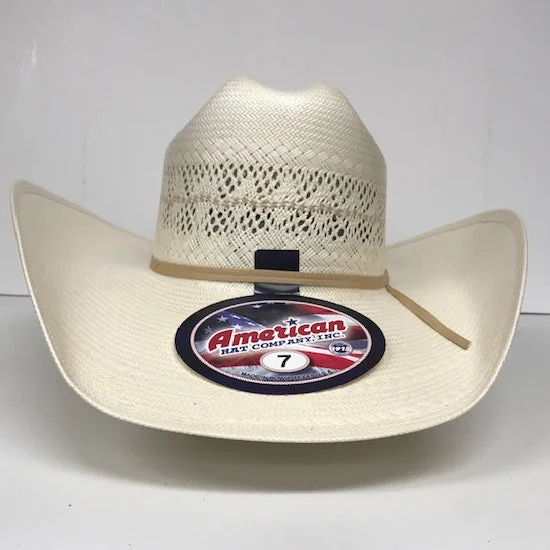 Soft straw hat for women with a flexible brim for ultimate comfort -American Hat Diamond/ Champaign Vent Straw