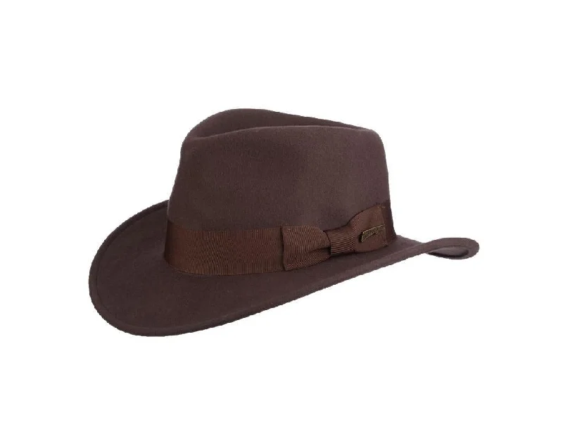 Cozy wool fedora hats for women with soft, warm fabric for cold weather -The Belloq Indiana Jones