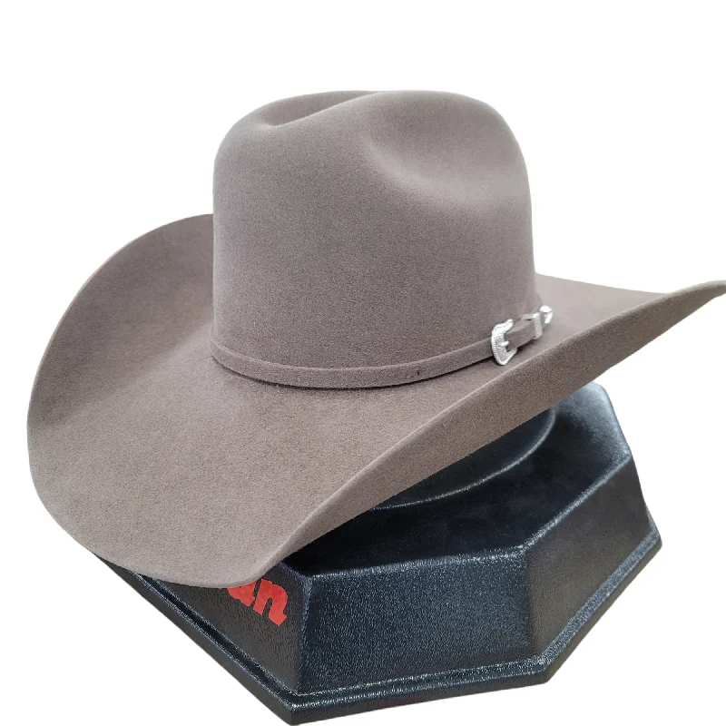 Classic felt hat for vintage-inspired outfits -American Hat Co. - 10X Pecan Felt Cowboy Hat - 4 1/4" Brim