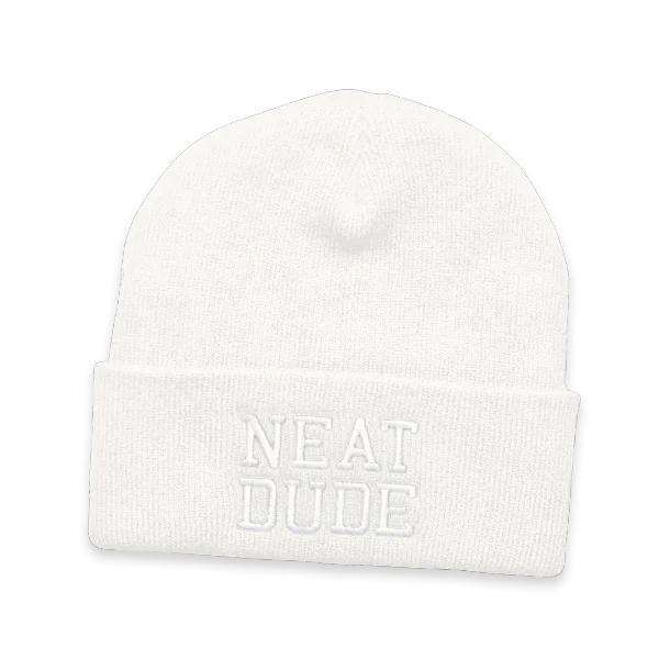 Breathable mesh cap for hot weather comfort -Original Beanie - Whiteout