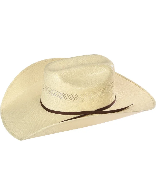 Premium wool cowboy hats for men with sleek finishes and durable construction -Resistol Men's Rock Creek Promo Straw Cowboy Hat