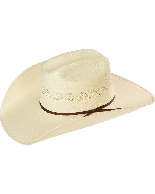 Custom leather cowboy hats for women with unique stitching and embellishments -Resistol Men's 20X Cade Straw Hat - 2000218370