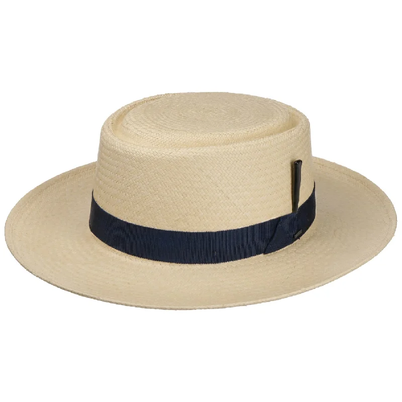 Personalized straw hat for men with custom logo or engraving for a unique gift -Creeds II Panama Hat by Bailey 1922