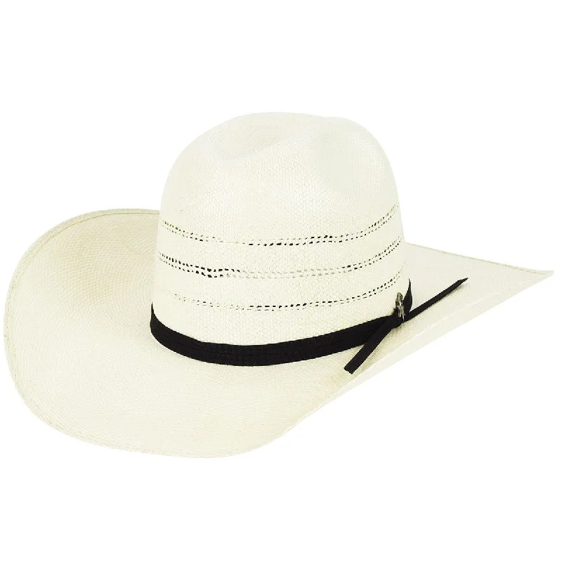 Trendy straw hat for women with geometric accents for modern touch -Bailey Hat Company Mahone Ivory Hat