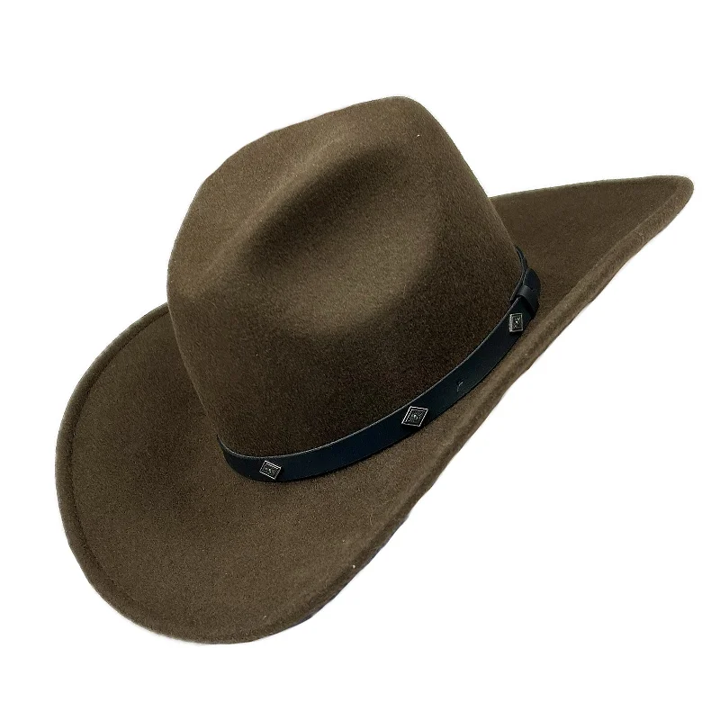 Classic wool felt hat for everyday classics -Crushable Brown Felt Magic Pinch Western Cowboy Hat