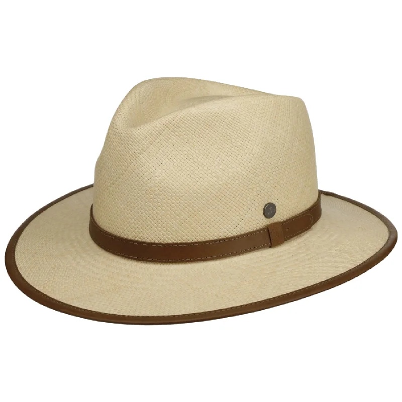 Cute straw hat for kids with vibrant colors and playful designs -Carston Traveller Panama Hat by Lierys