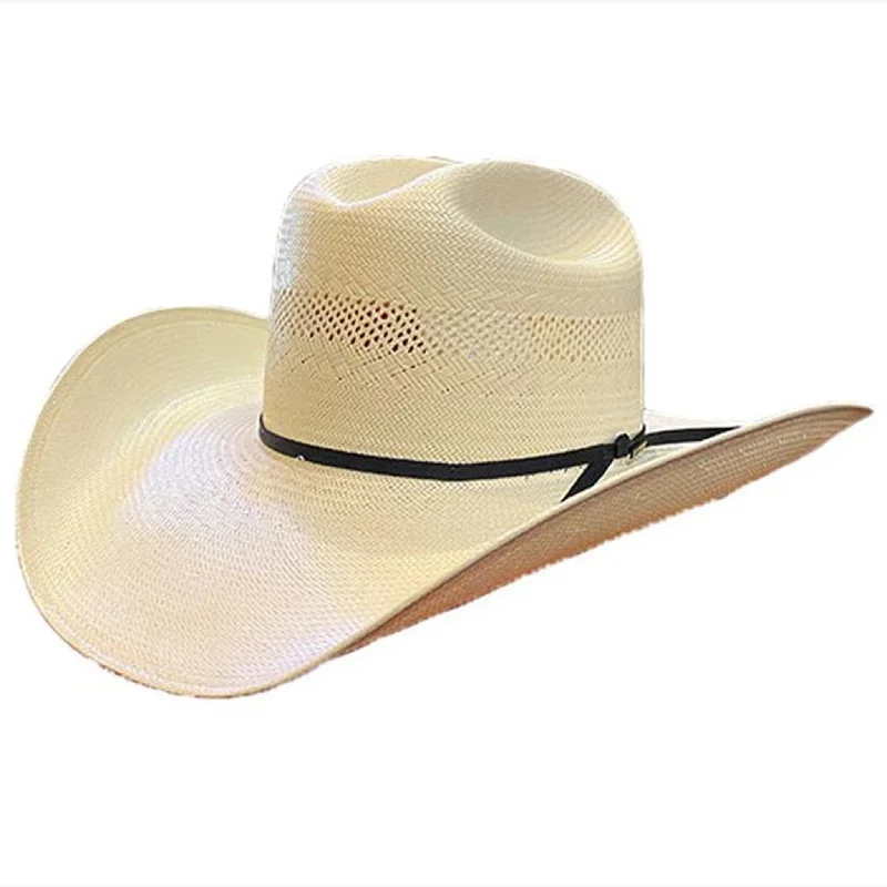 Handcrafted straw beach hat for women with elegant design and casual appeal -Resistol USTRC Big Money Straw Hat