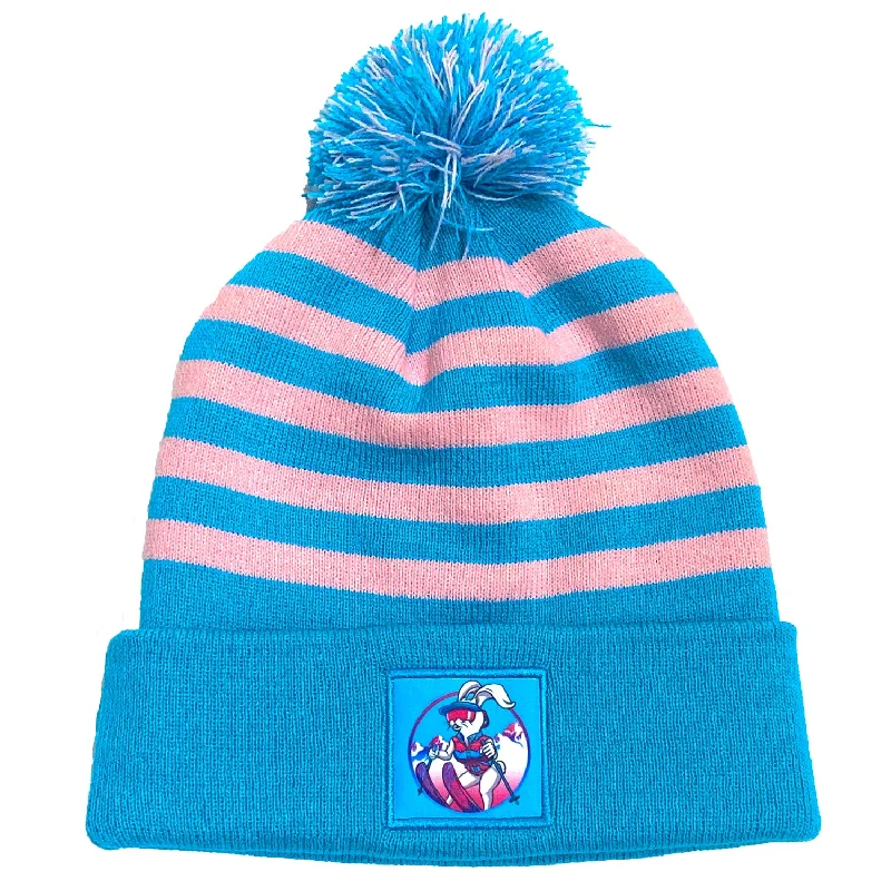 Graphic trucker cap for playful fashion flair -Ski Bunny Pom Top - Beanie