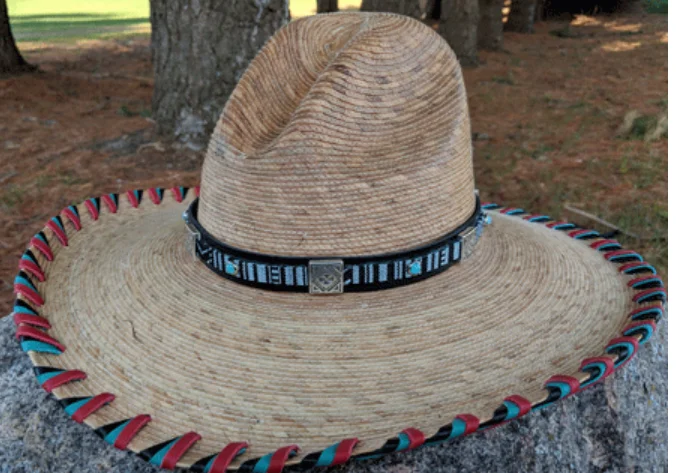 High-end cowboy hats for men with luxury leather bands for an upscale feel -Laura Ingalls Handmade Leather Hatbands