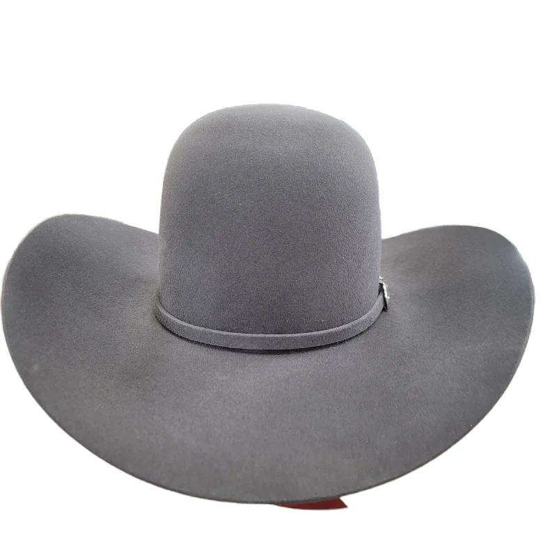 Handmade felt hat with unique artistic flair -American Hat Co. - 10X SteelFelt Cowboy Hat - Open Crown - 4 1/2" Brim