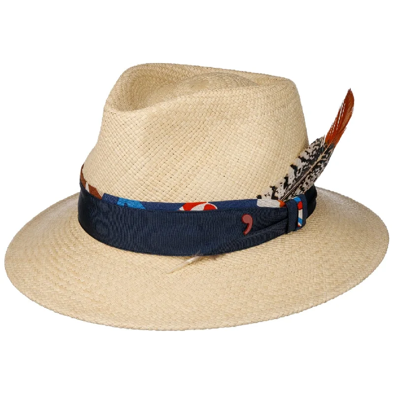 Comfortable straw hat for women with wide brim and adjustable fit -Lovico Traveller Panama Hat by Alfonso D'Este