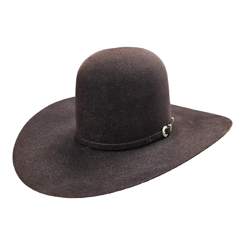 Stylish felt hat for fashionable headwear -American Hat Co. - 40X Black Cherry Felt Cowboy Hat - Open Crown - 4 1/4" Brim