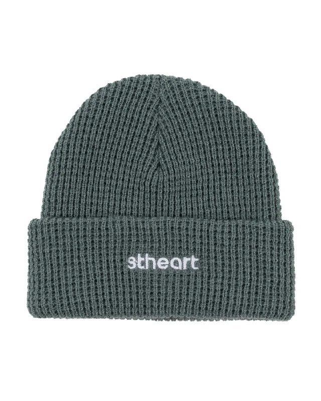 Adjustable strap cap for custom size comfort -Classic Logo Beanie | Spruce