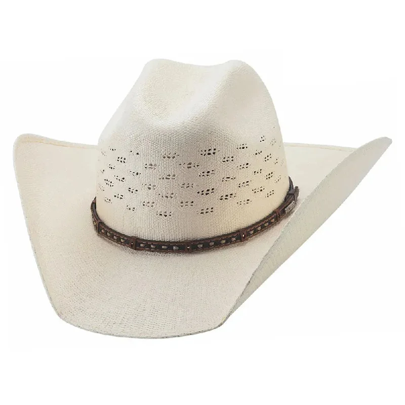 Stylish cowboy hats for women with decorative band accents for a chic look -Bullhide Owasso - (20x) Bangora Straw Cowboy Hat