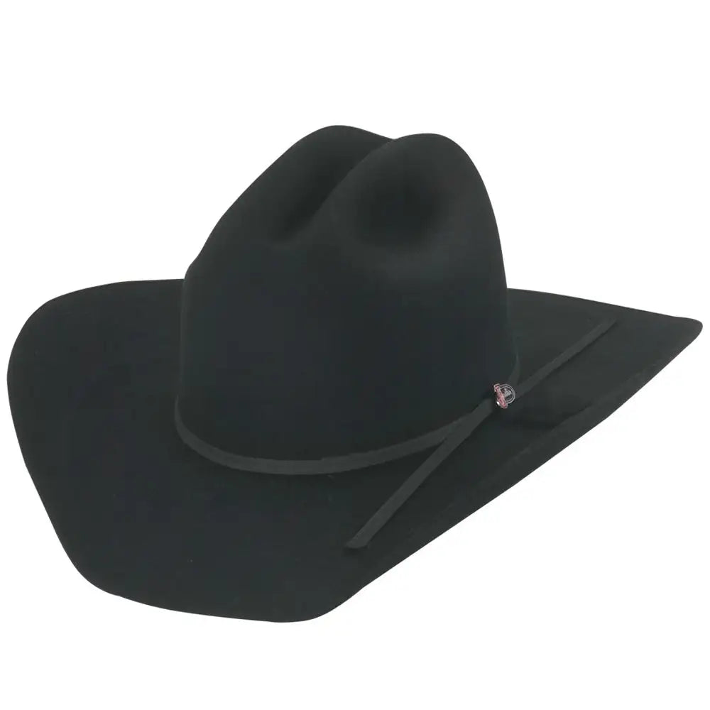 Unique leather cowboy hats with exotic patterns for men with adventurous, bold styles -Justin Roper - (2X) Wool Felt Cowboy Hat