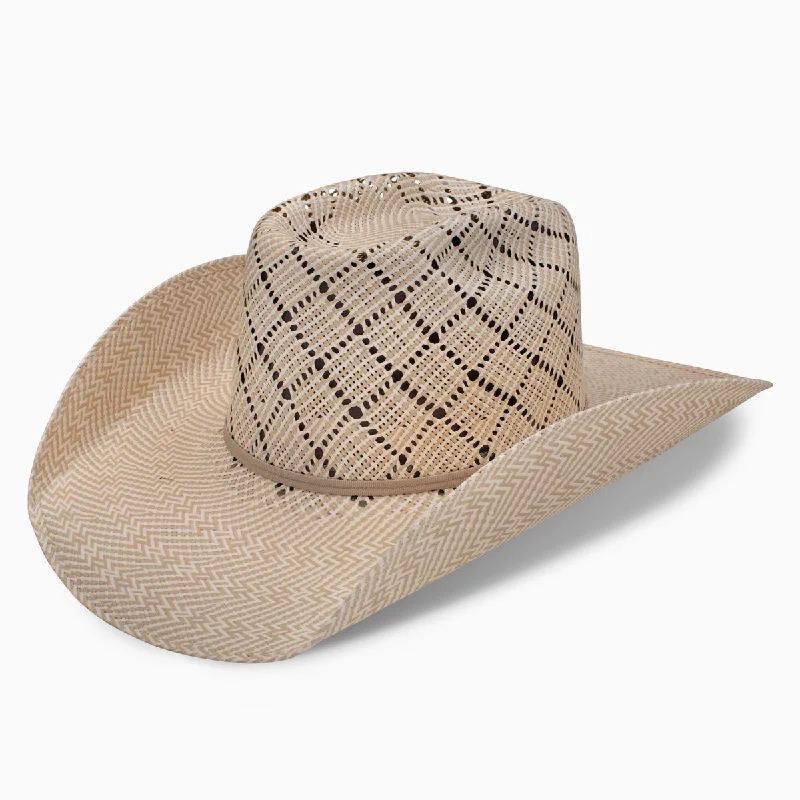 Wide-brim straw sun hat for women with UV protection for beach days -Horseman - Cody Johnson Cowboy Hat