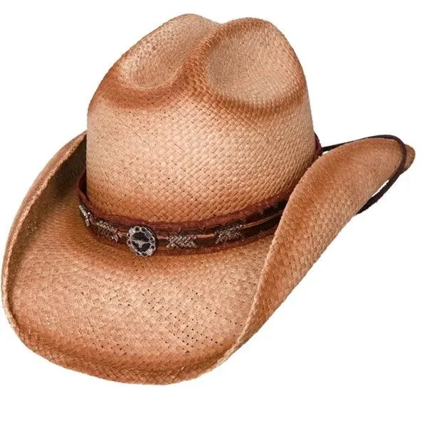 Eco-friendly cowboy hats for women made from sustainable materials for conscious fashion -Bullhide Trailboss - Straw Cowboy Hat