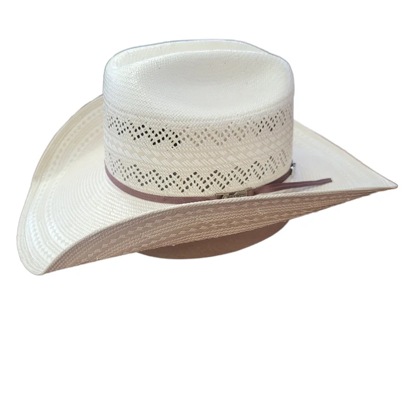 Stylish straw sun hat for women with a decorative bow for added elegance -American Hat Co. Straw Hat - #6900