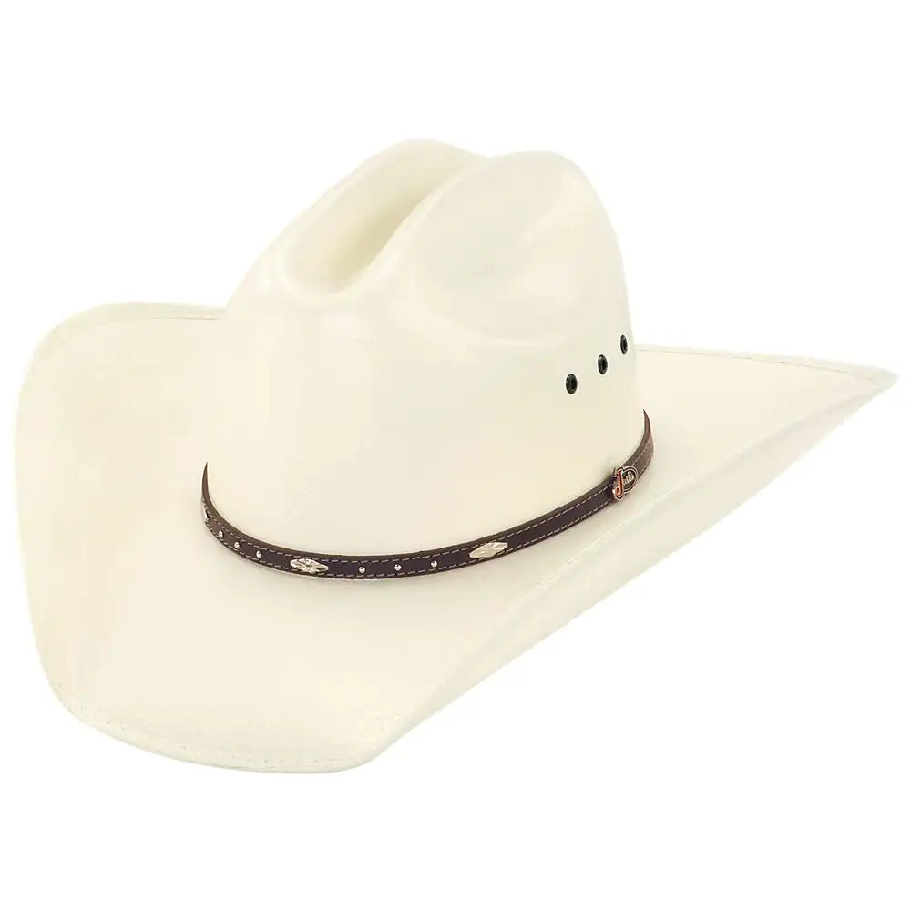 Unique cowboy hats for women with bold color combinations and trendy accents -Justin Black Hills - (20X) Straw Cowboy Hat