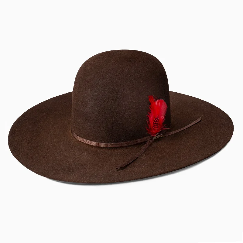 Designer felt hat with intricate stitching patterns -7X Chute 5 Cowboy Hat