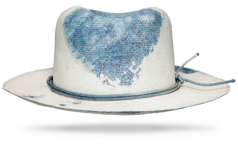 Comfortable straw hat for men with adjustable strap and breathable design -Montecristi Leo Carillo Hand Painted